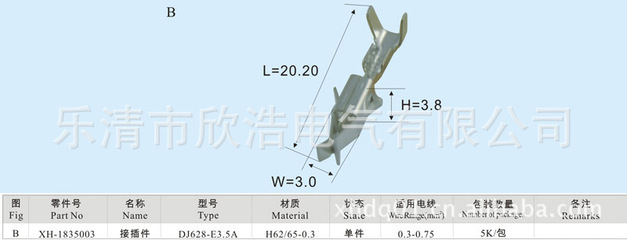 【接線端子DJ628-E3.5A-儀表燈座端子、汽摩家電接插件,樂清連接器】價格,廠家,圖片,連接器,樂清市欣浩電氣-